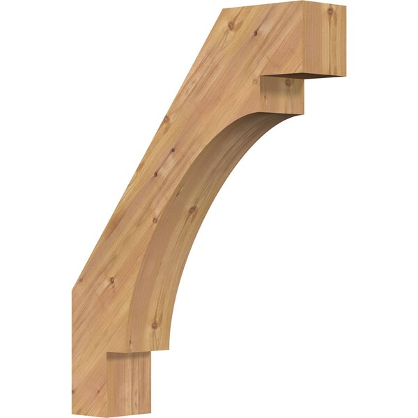 Ekena Millwork 5 1/2"W x 26"D x 34"H Merced Smooth Knee Brace, Western Red Cedar BRC06X26X34MRC00SWR - main